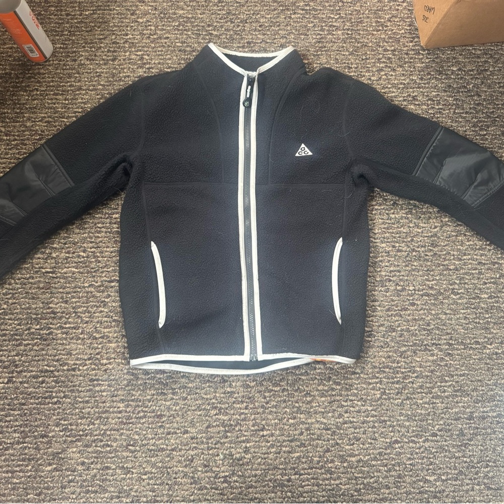 Kids Unisex Nike ACG Black Sherpa Fleece Jacket